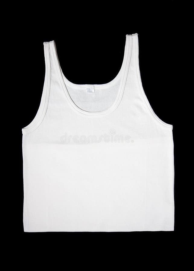 Biancheria intima sleeveless bianca degli uomini immagine stock Biancheria intima sleeveless bianca degli uomini immagine stock