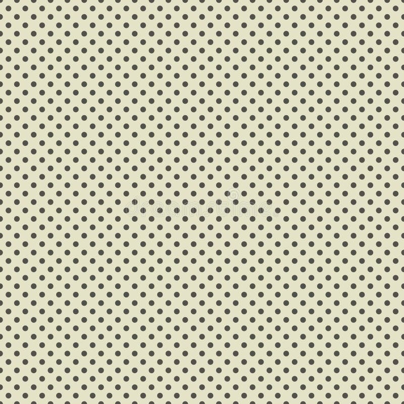 Bianco sporco & Grey Polka Dot Pattern senza cuciture