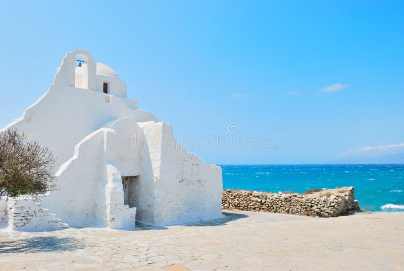 biały kościelni mykonos fotografia stock biały kościelni mykonos fotografia stock