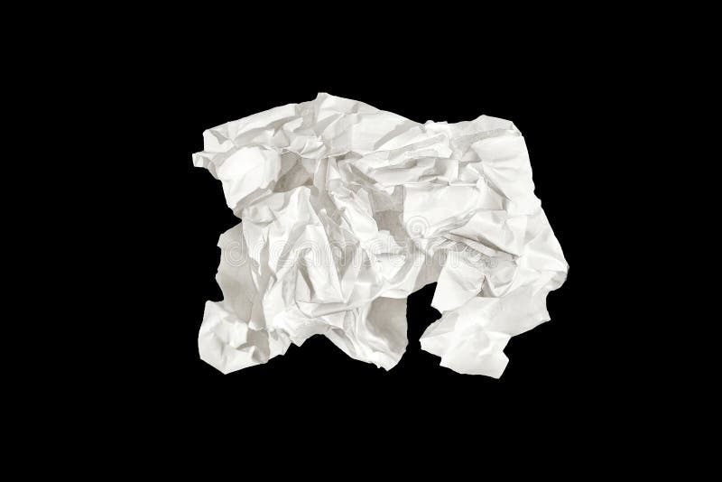 Biały papier odizolowywający na czarnym tle obrazy stock Biały papier odizolowywający na czarnym tle obrazy stock