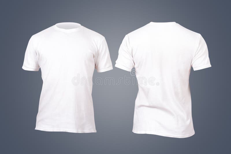 Biały Tshirt szablon obrazy stock Biały Tshirt szablon obrazy stock