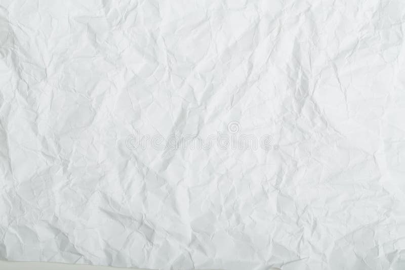 Biały zmięty papierowy tło lub tekstura obrazy stock Biały zmięty papierowy tło lub tekstura obrazy stock
