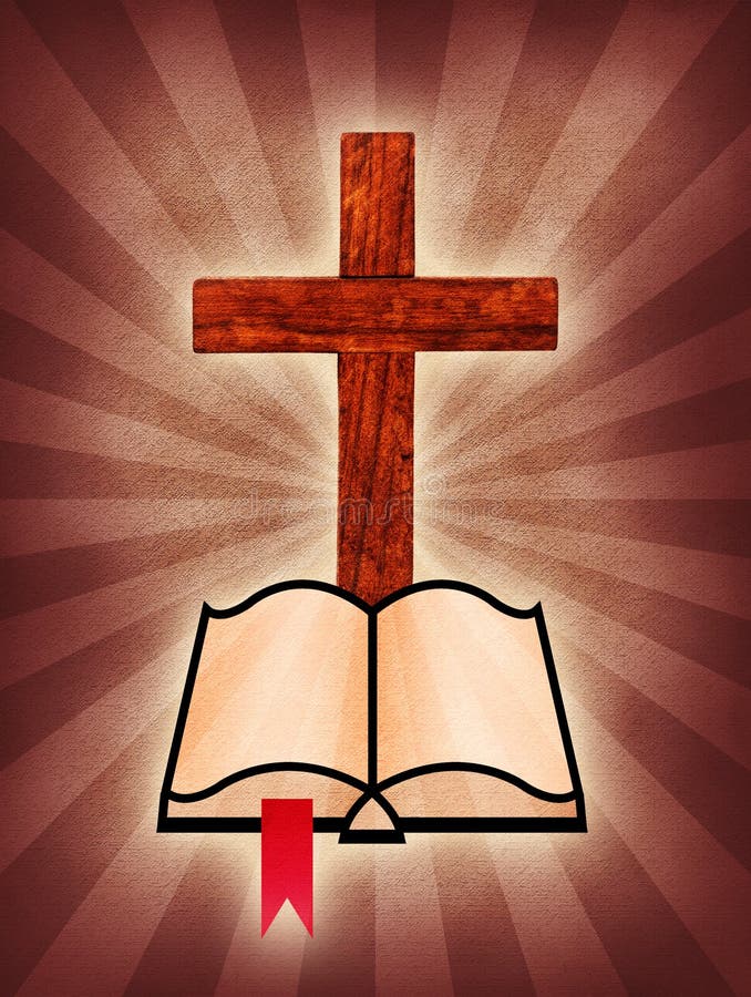 Bibbia trasversale e santa royalty illustrazione gratis Bibbia trasversale e santa royalty illustrazione gratis