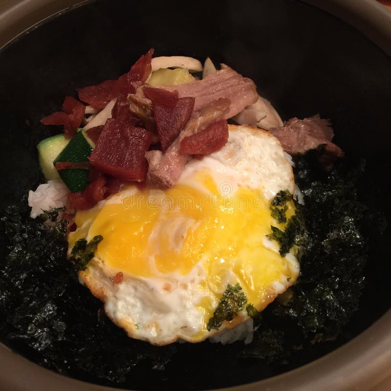 Bibimbap royalty-vrije stock afbeeldingen