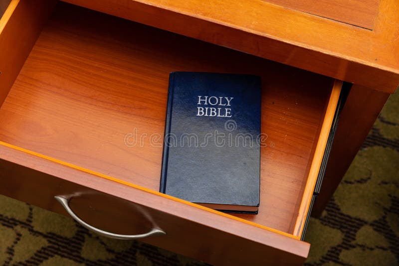 Bible In Drawer In Hotel Room Stock Photo - Image Of Christian, Hotel:  197986082