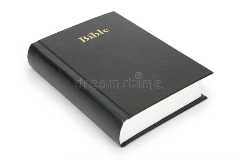 Closed bible on a white. Closed bible on a white