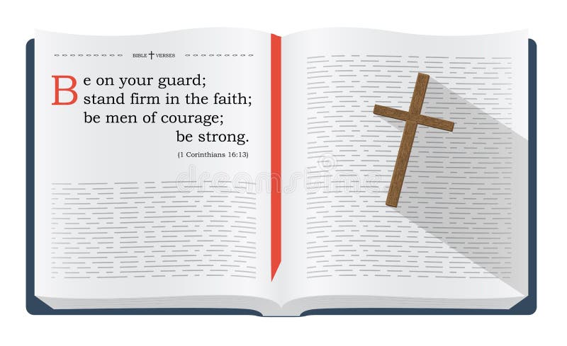 Bible Verses About Being On Guard Stock Illustration 