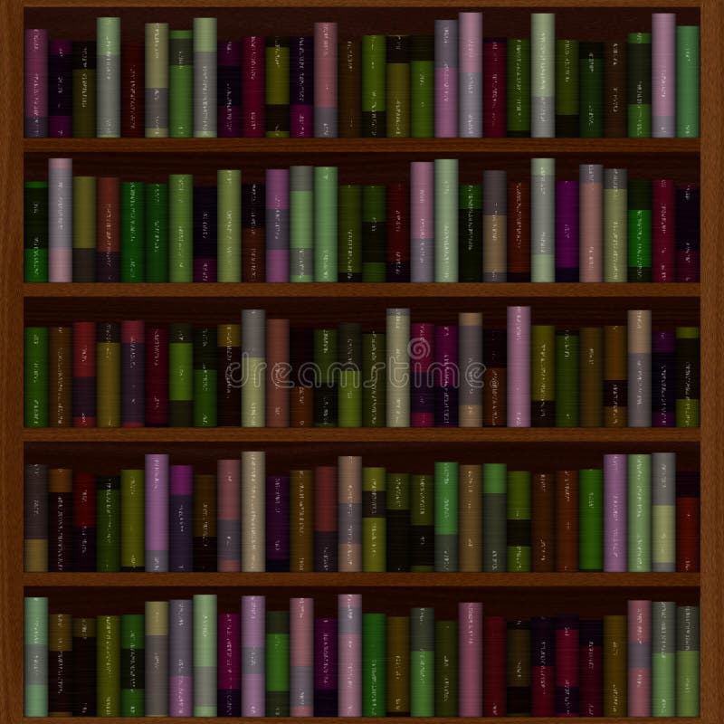 Biblioteca por completo de libros viejos libre illustration Biblioteca por completo de libros viejos libre illustration