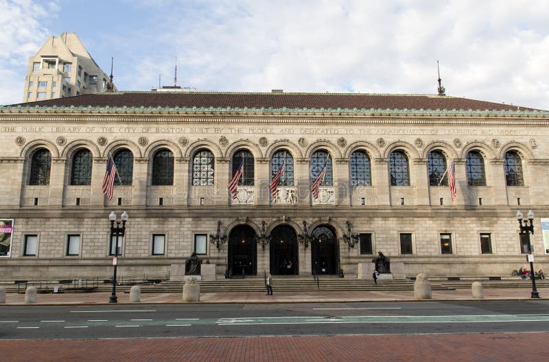 Biblioteca pubblica di Boston immagine stock Biblioteca pubblica di Boston immagine stock