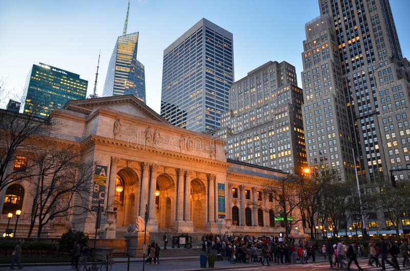 Biblioteca pública de New York foto de stock Biblioteca pública de New York foto de stock