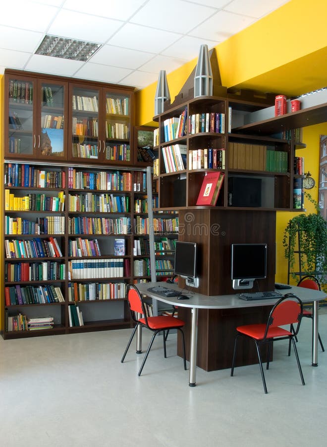 Bibliothèque publique moderne photographie stock Bibliothèque publique moderne photographie stock