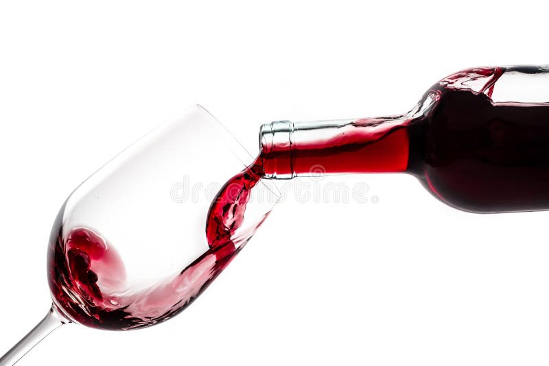 Bicchiere di vino della bottiglia di vino