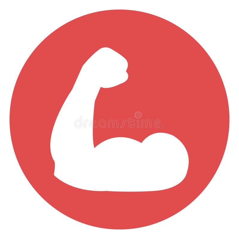 Bicep Isolated Vector Icon that can be easily modified or edit stock illustration.