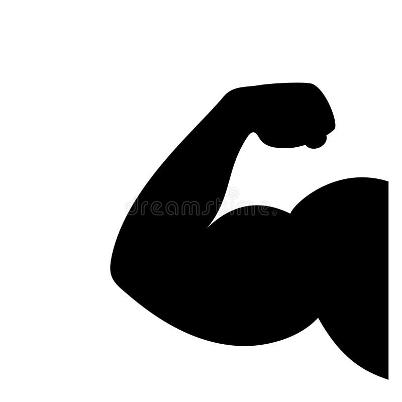 Flexed Arm Silhouette