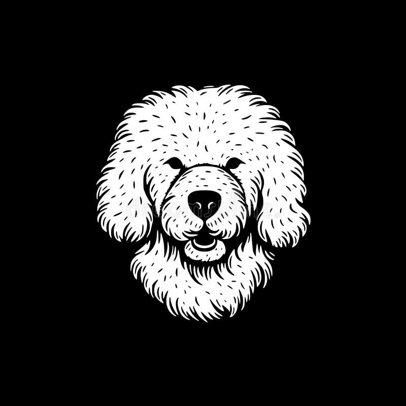 Bichon frise alto logo vettoriale di alta qualità illustrazione vettoriale ideale per l'immagine della maglietta illustrazione di stock
