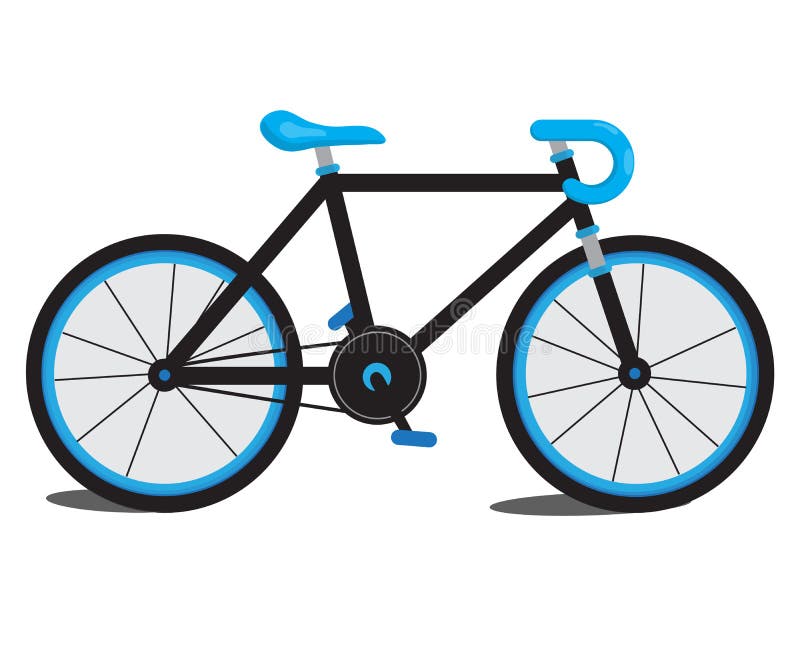 longitud tarde Es barato Bici azul ilustración del vector. Ilustración de deporte - 50838575
