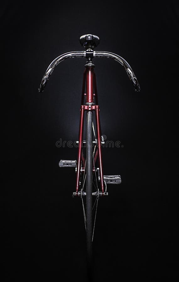 Bici fissa della pista dell'ingranaggio fotografia stock libera da diritti Bici fissa della pista dell'ingranaggio fotografia stock libera da diritti