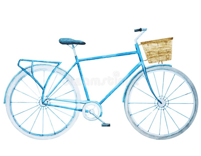 Bicicleta de la bici de la acuarela libre illustration Bicicleta de la bici de la acuarela libre illustration