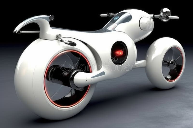 Bicicleta futurista con sistema Gps integrado creado con ai generativo