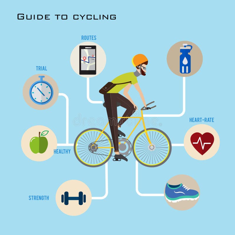 Infografías de piezas de bicicleta con imágenes realistas de mtb