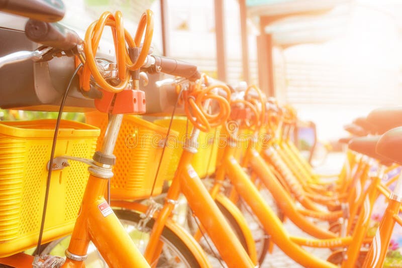 Bicicleta que compartilha da estação em China imagens de stock Bicicleta que compartilha da estação em China imagens de stock