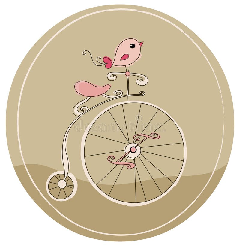Bicicleta retro ilustração royalty free Bicicleta retro ilustração royalty free