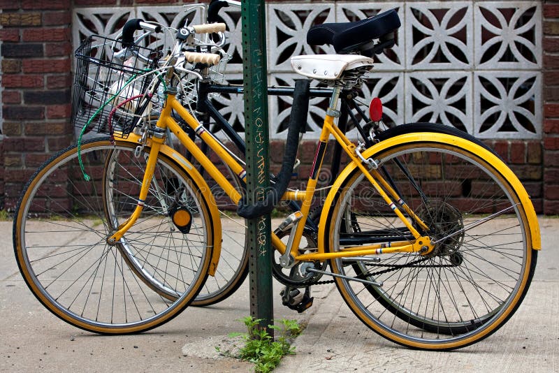 Biciclette Cittadine fotografia stock libera da diritti