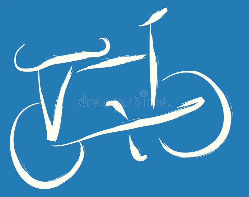 Bicycle - abstract vector illustration