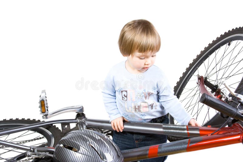 Bicycle and baby