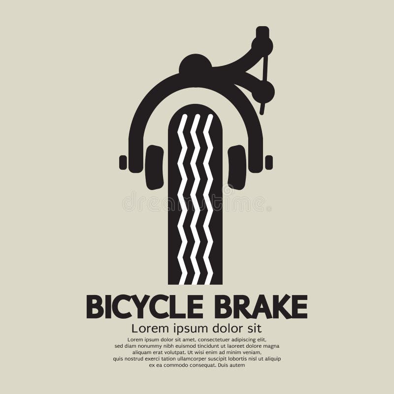 Bicycle Brake stock vector. Illustration of technology 44240849