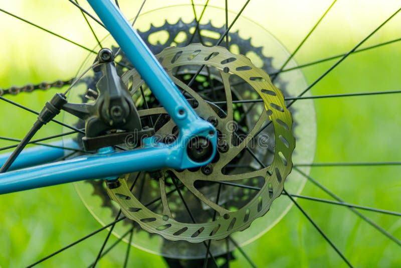 Bicycle Brake Rotor, Closeup. Spare Parts Service Stock Image Image
