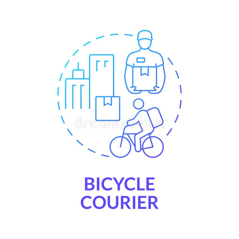 Bicycle Courier Line Drawing Stock Illustrations 46 Bicycle Courier