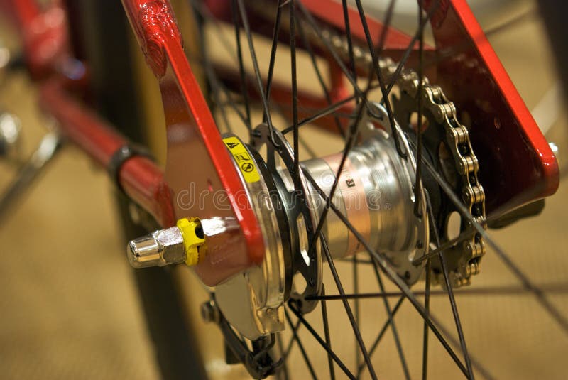 Bicycle Gear and Rear Fork stock photo. Image of black 7584160