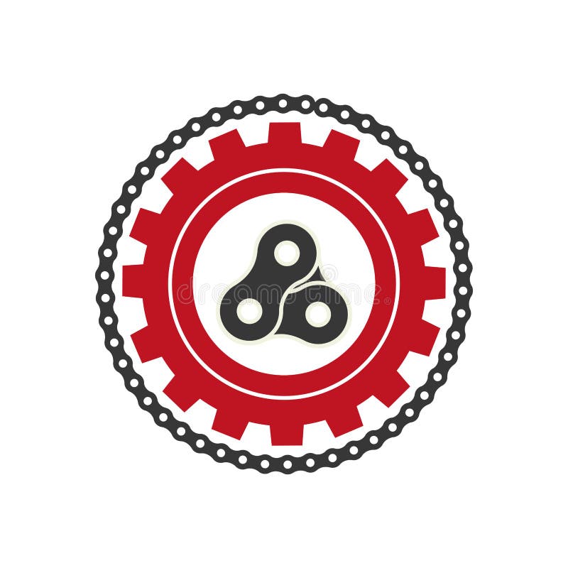 Bicycle gears and chain stock vector. Illustration of chain 18420547