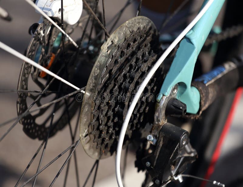 Bicycle Gears and Rear Derailleur Stock Photo Image of biking, parts