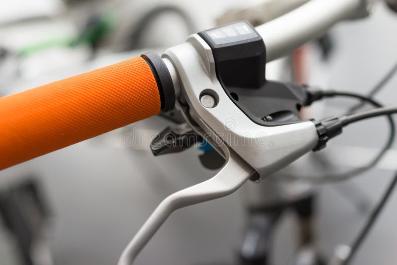 Bicycle handle stock image Bicycle handle stock image