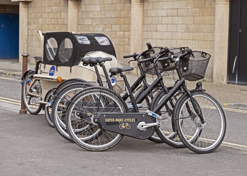 Bicycle Hire editorial image. Image of weston, bikes 275821535