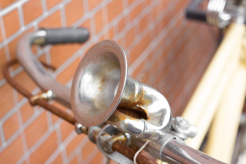 Bicycle horn. stock photo. Image of bicycle, bike, horn 71544890
