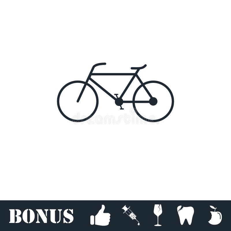 Bicycle icon flat vector illustration Bicycle icon flat vector illustration