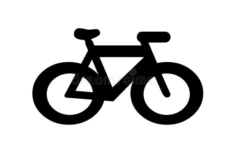 Bicycle Icon Logo on White Background. Stock Photo - Image of cartoon,  race: 156626458