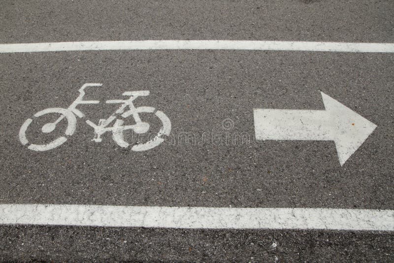 Bicycle lane and walkway
