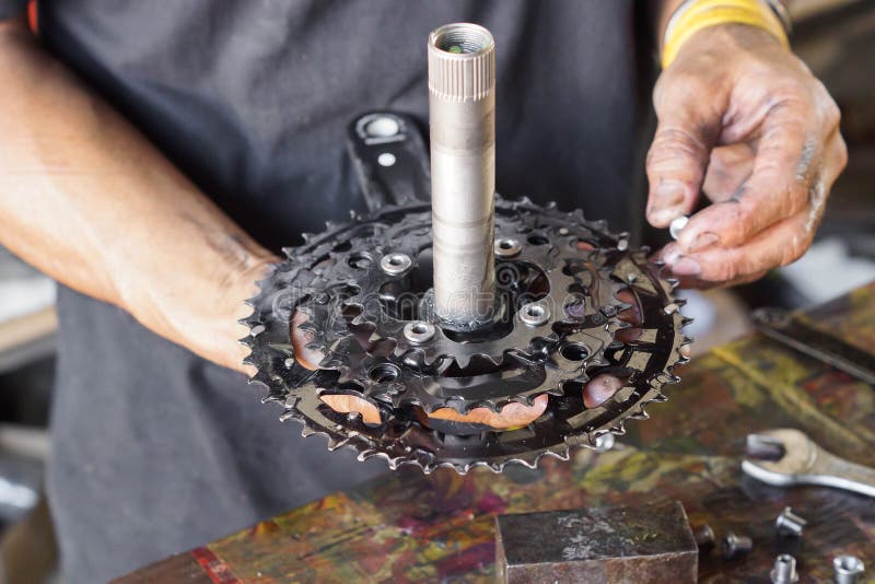 Bicycle maintenance stock photo. Image of cups, bearing 80102932