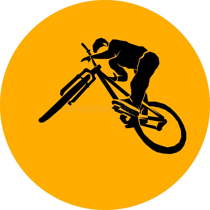 Bike dirt vector jump stock vector. Illustration of bike - 13625620