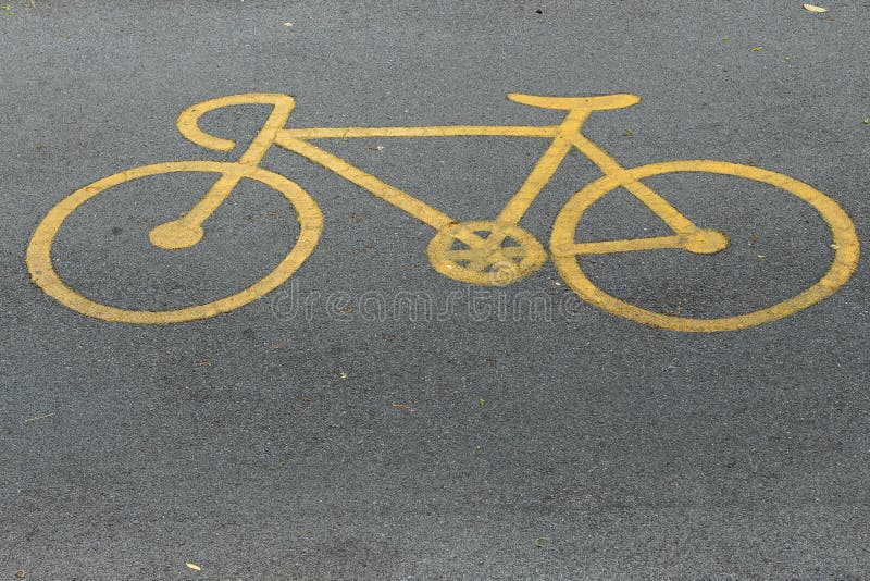Sinal de trânsito para bicicletas fotos de stock