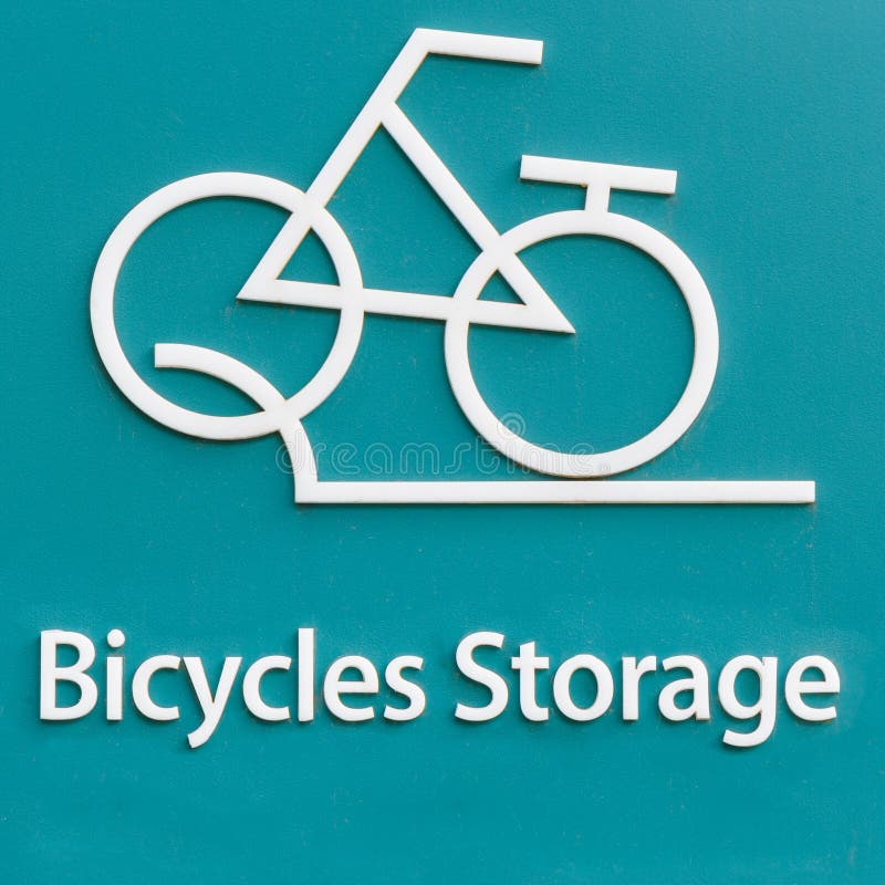 Bicycle parking stock image. Image of safety, warning 40720607