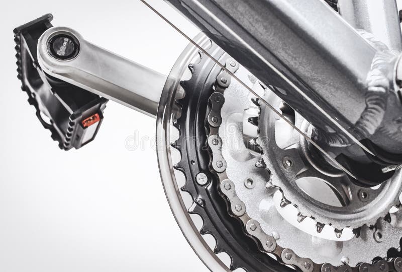 Bicycle gear system stock photo. Image of linkage, sprocket 15253254