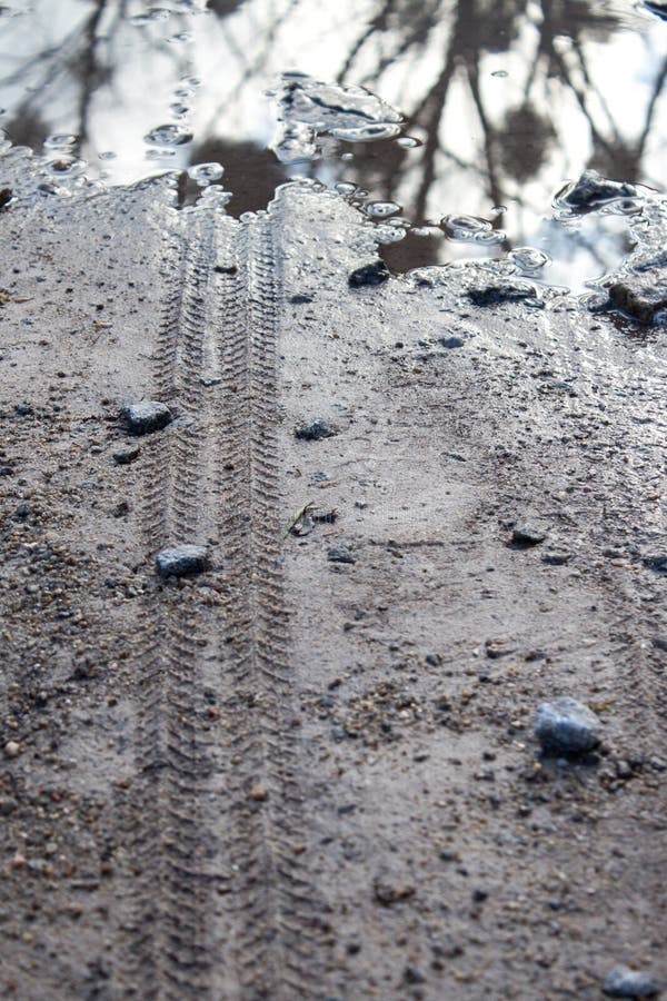 Bicycle protector trace royalty free stock images