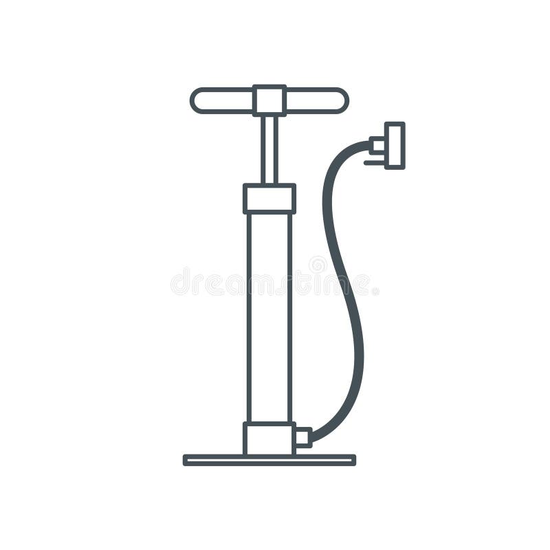 Bicycle Pump Icon, Vector Illustration Stock Illustration