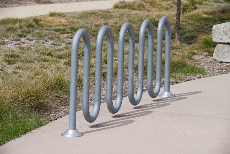 metal pipe bike rack