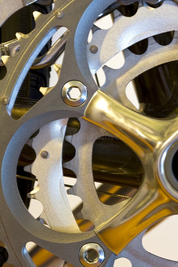 Bicycle rear gears stock photo. Image of titanium, gears 5075990